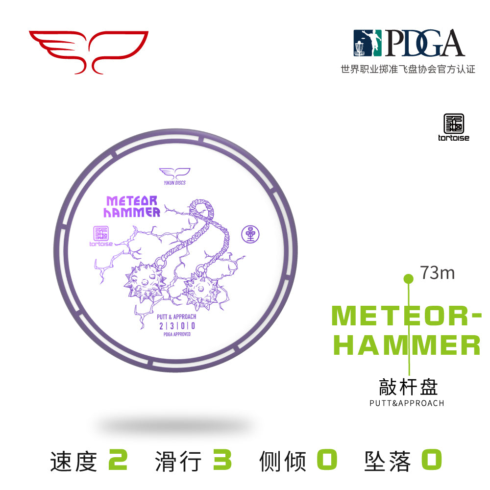 Yikun putter Meteor Hammer flight path and flight numbers